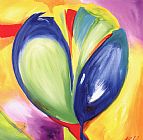 Alfred Gockel Riotous Tulips I painting